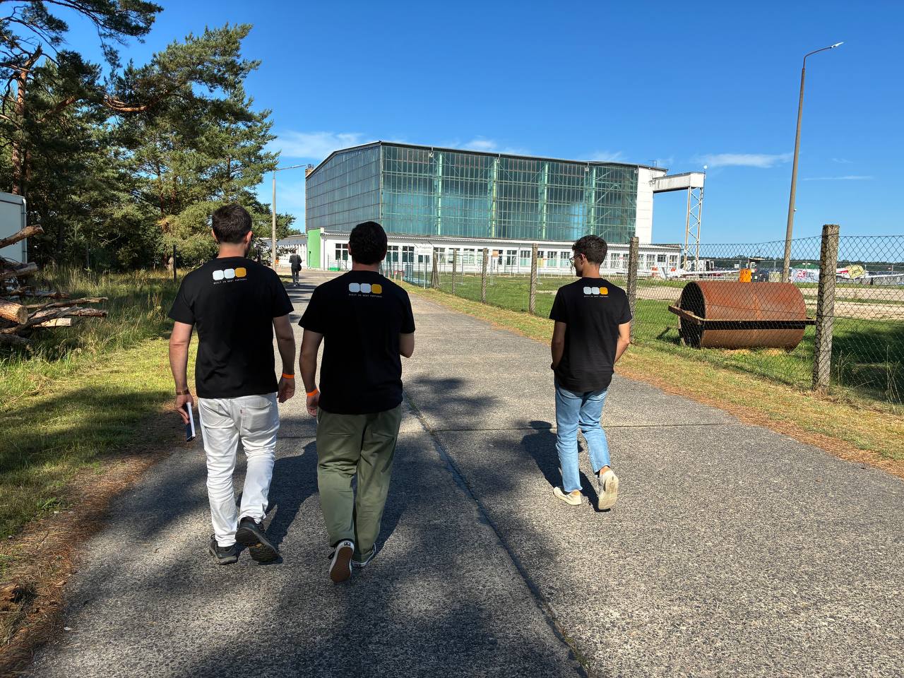 The UBR team arriving at the European Defense Tech Festival in Brandenburg